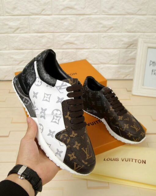 LUV Run Away Brown White Sneaker