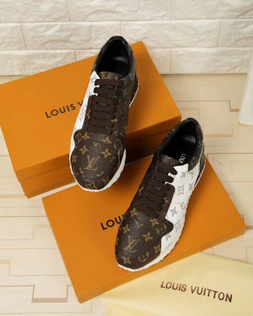 LUV Run Away Brown White Sneaker