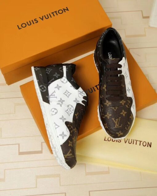 LUV Run Away Brown White Sneaker