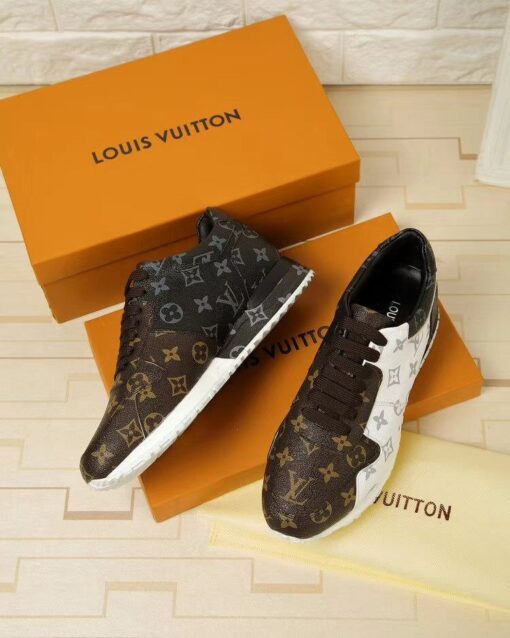 LUV Run Away Brown White Sneaker