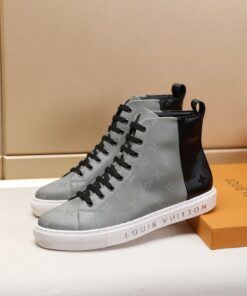 LUV Stellar Trainer Boot Gray Black Sneaker