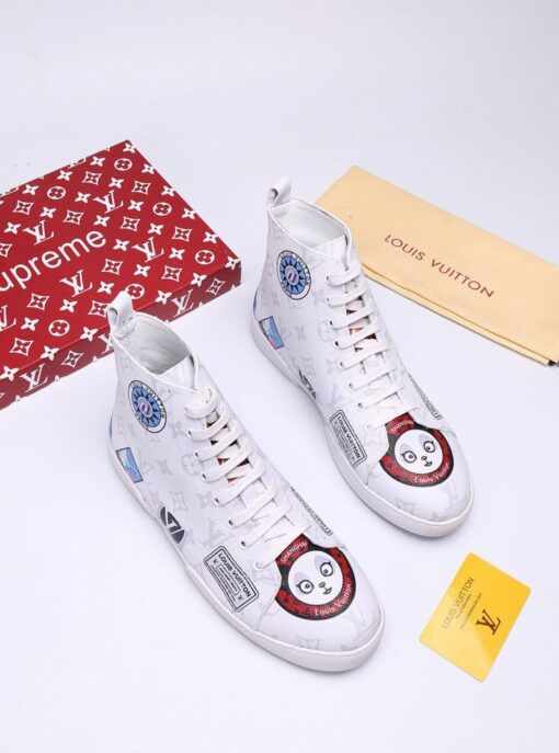 LUV Stellar Trainer Boot White Sneaker