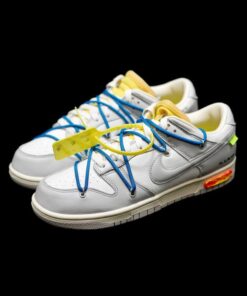 OW x Dunk (NO.10) blue shoelace yellow buckle