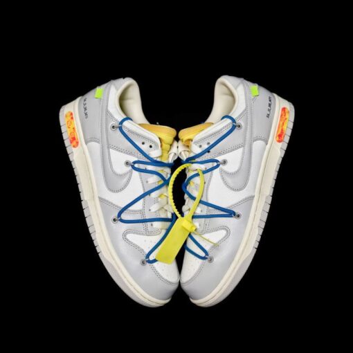 OW x Dunk (NO.10) blue shoelace yellow buckle