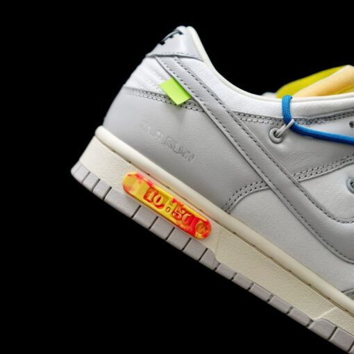 OW x Dunk (NO.10) blue shoelace yellow buckle