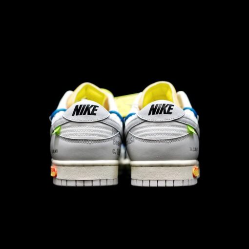 OW x Dunk (NO.10) blue shoelace yellow buckle