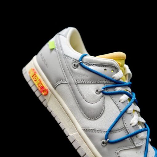 OW x Dunk (NO.10) blue shoelace yellow buckle