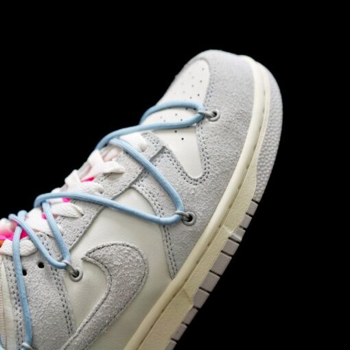 OW x Dunk (NO.38) light blue shoelace pink buckle