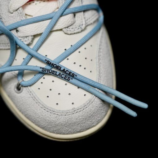 OW x Dunk (NO.38) light blue shoelace pink buckle