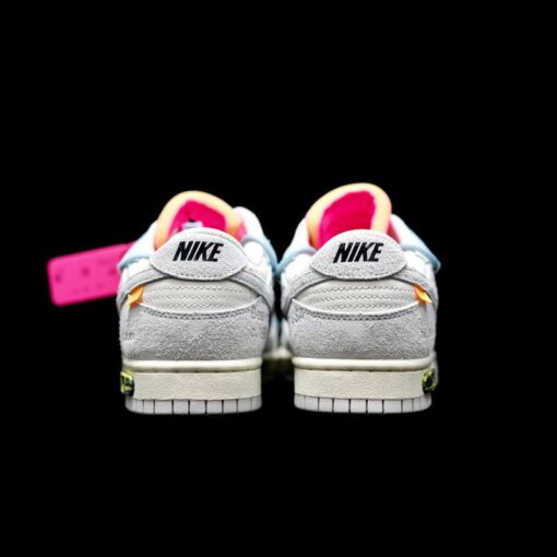 OW x Dunk (NO.38) light blue shoelace pink buckle