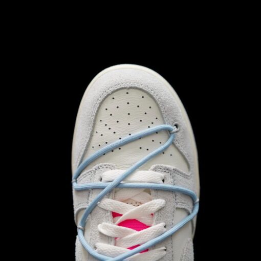 OW x Dunk (NO.38) light blue shoelace pink buckle