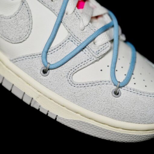 OW x Dunk (NO.38) light blue shoelace pink buckle