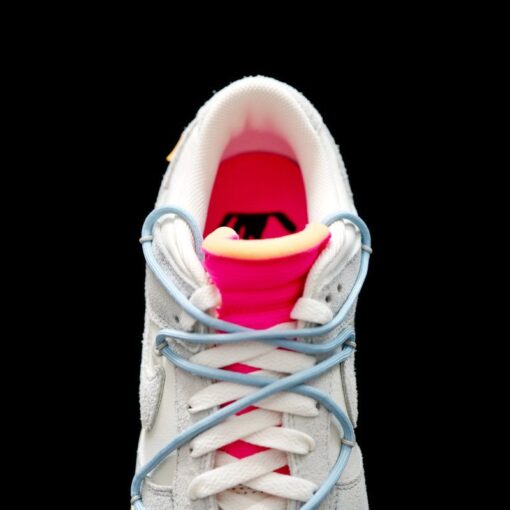 OW x Dunk (NO.38) light blue shoelace pink buckle