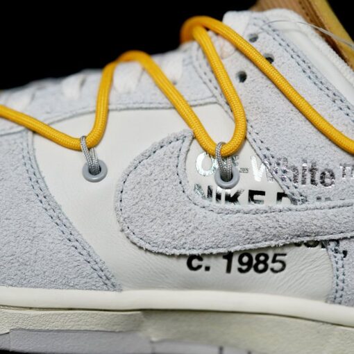OW x Dunk (NO.39) yellow shoelace brown buckle
