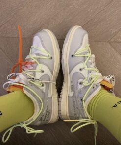 OW x Dunk (NO.43) green shoelace orange buckle