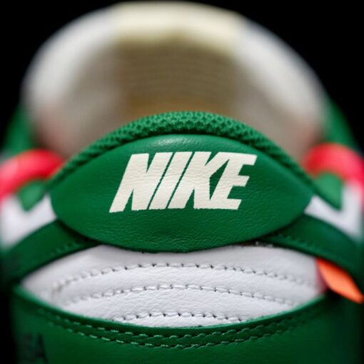 OW x Dunk Low White Green