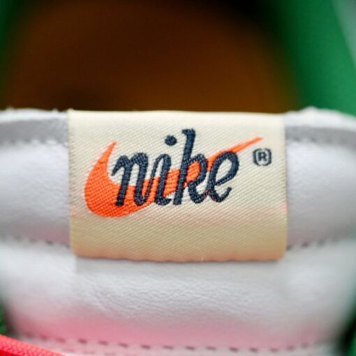 OW x Dunk Low White Green