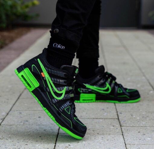 OW x Rubber Dunk Black & Green