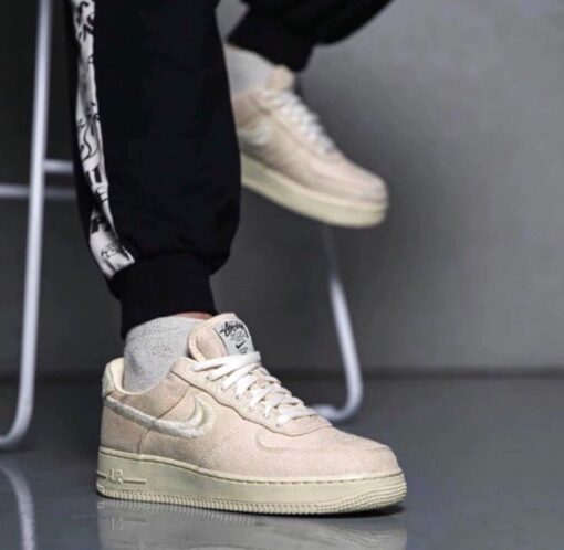 Stussy x AF1 Beige