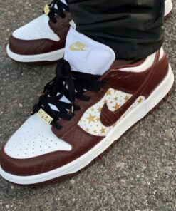 SUP x DUNK White Brown Gold