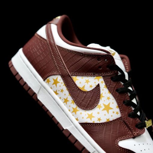 SUP x DUNK White Brown Gold